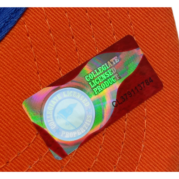 Top of the World, Rare White Mesh Truckers Huskies Snapback,‎ Orange & Blue - Picture 10 of 10